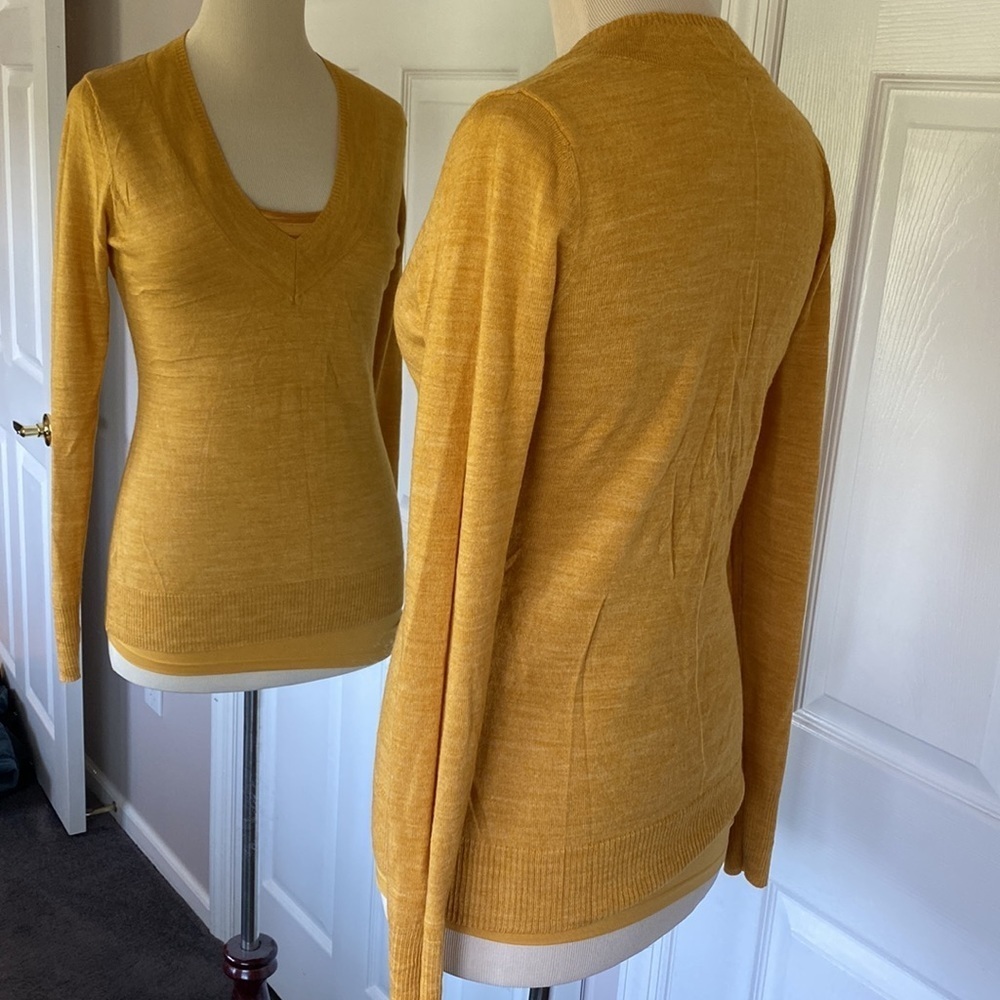 The Limited Golden Yellow Medium Two piece sweater & cami set